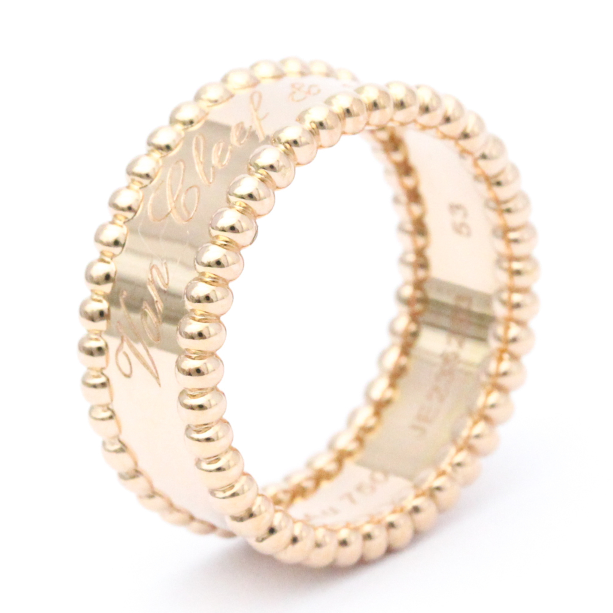Van Cleef & Arpels Perlée Signature Ring Pink Gold (18K) Fashion No Stone Band Ring Pink Gold