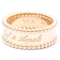 Van Cleef & Arpels Perlée Signature Ring Pink Gold (18K) Fashion No Stone Band Ring Pink Gold