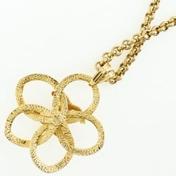 CHANEL COCO Mark Flower Necklace Turnlock Vintage Gold Plated Made in France 1996 96P Women's