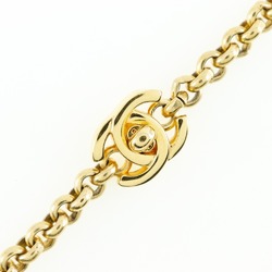 CHANEL COCO Mark Flower Necklace Turnlock Vintage Gold Plated Made in France 1996 96P Women's