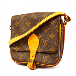Louis Vuitton Monogram Mini Cartouchiere Crossbody Bag Brown