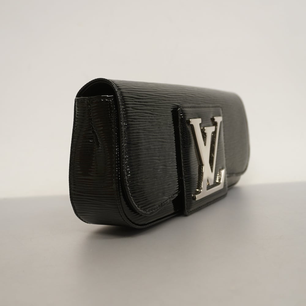Authentic Louis Vuitton Black Epi Electric Pochette Sobe Clutch Bag M4029N