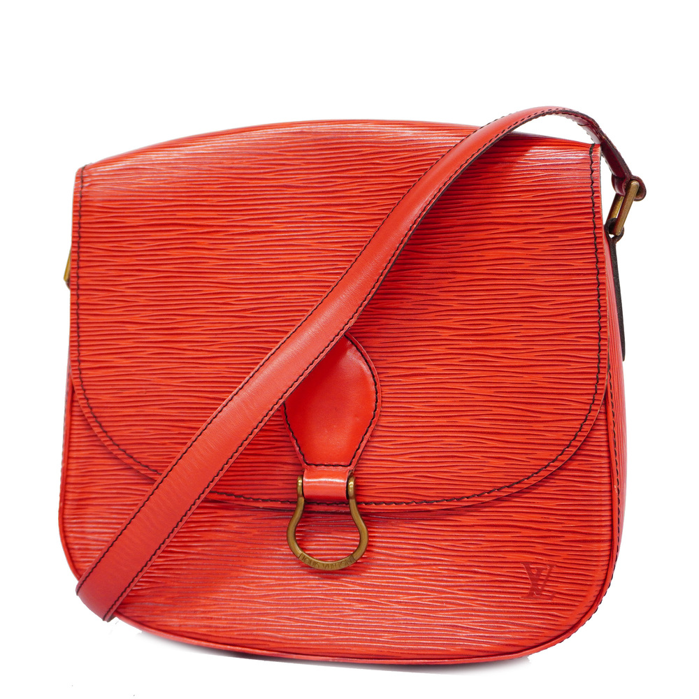 Handbag Louis Vuitton Saint Cloud M52197 Castilian Red Epi