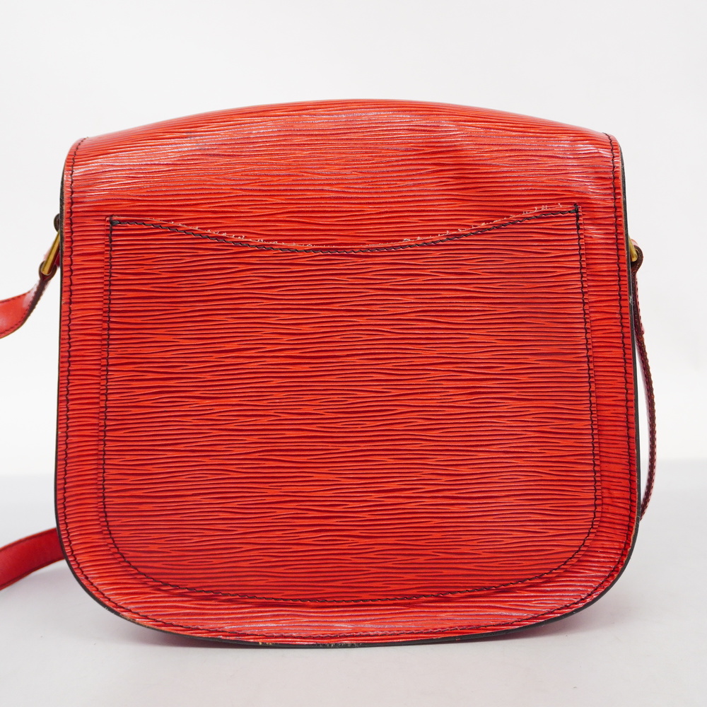 Handbag Louis Vuitton Saint Cloud M52197 Castilian Red Epi