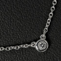 Tiffany visor yard necklace 925 silver diamond TIFFANY&Co.