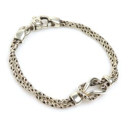 Tiffany TIFFANY&Co. Bracelet Center Knot Double Rope Silver 925 Women's