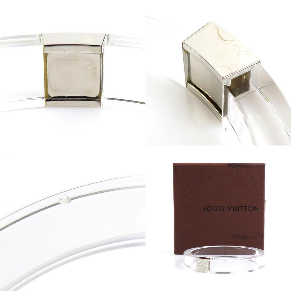 Louis Vuitton Night Clubber Bangle Bracelet Clear Resin Auction