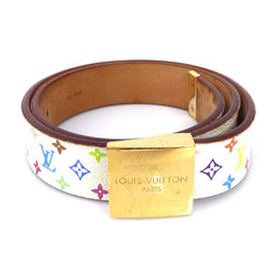 Auth Louis Vuitton Sunture Stamp M6896W Men's Belt Noir