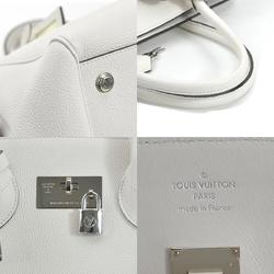 LOUIS VUITTON Handbag Shoulder Bag Mira MM Leather White Silver Unisex M55024