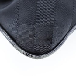 Burberry BURBERRY Shoulder Bag Nova Check Nylon Canvas Made in China Black Crossbody A5 Zipper Unisex