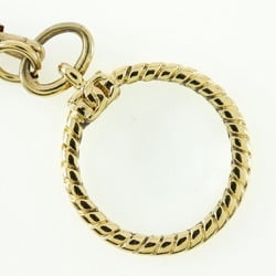 CHANEL Loupe Necklace Double Chain Vintage Gold Plated Made in France Ladies