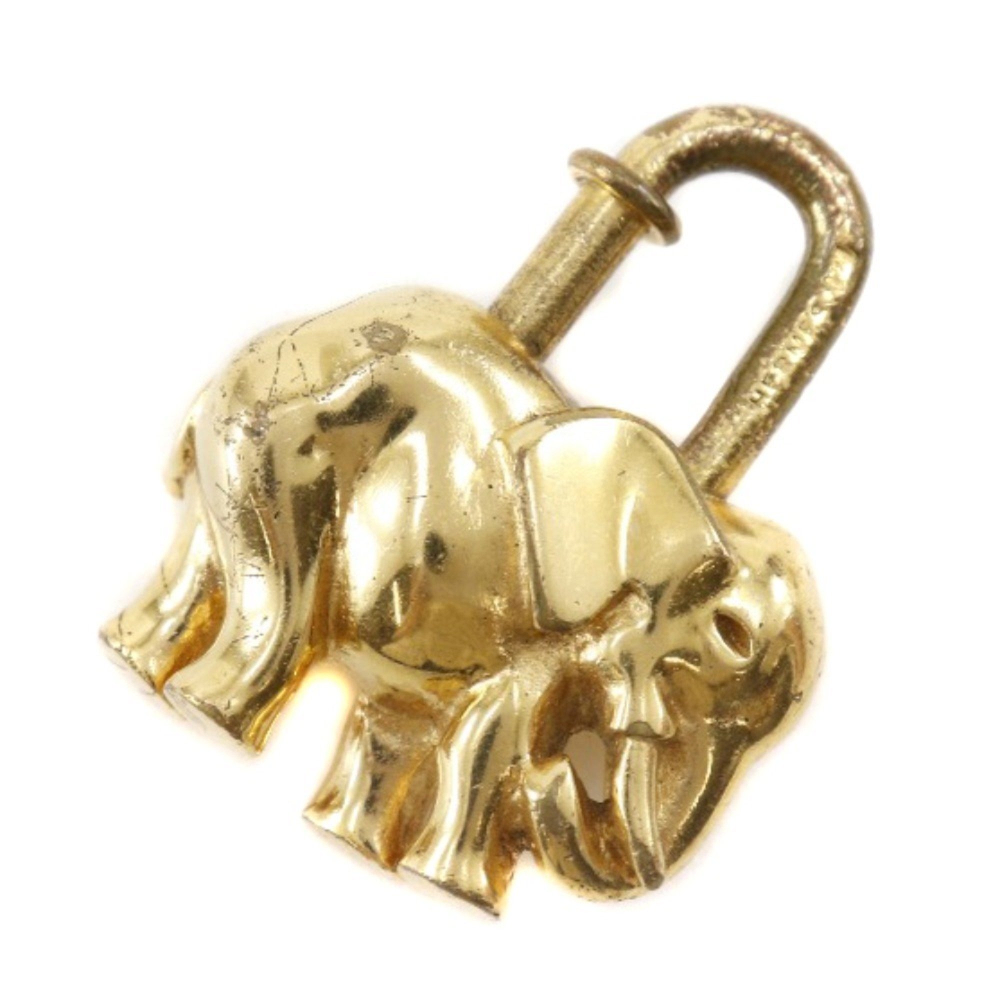 Hermes HERMES Elephant Cadena Gold Plated Made in France Unisex