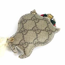 GUCCI Charm PVC/Fur Beige/Off White Unisex