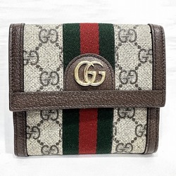 GUCCI Ophidia GG Supreme 523173 W hook wallet trifold unisex
