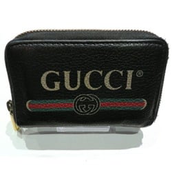 GUCCI Vintage Logo Zip Around 496319 493075 Coin Case Unisex Wallet