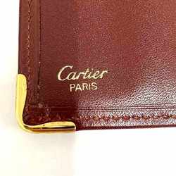 Cartier Mustline Bordeaux Bifold Wallet Unisex