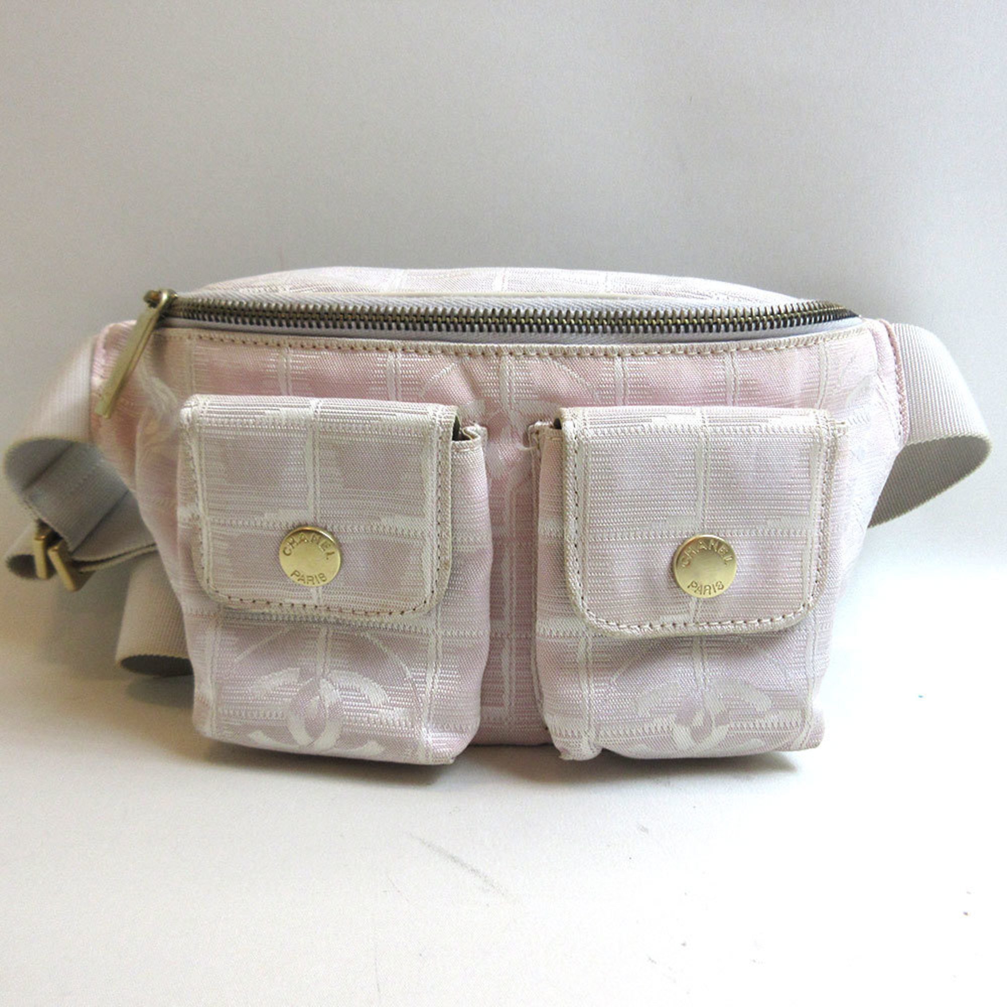 CHANEL Bag Waist Pouch Body New Line Pink