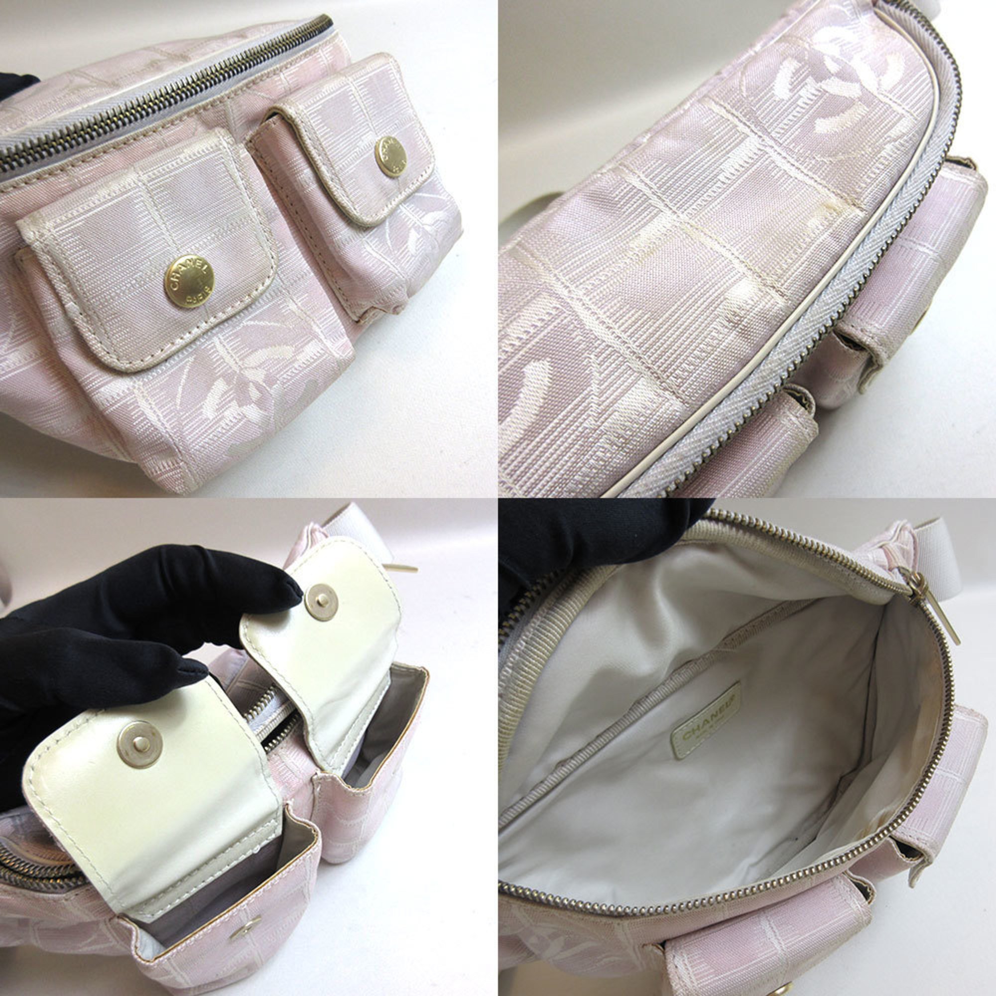 CHANEL Bag Waist Pouch Body New Line Pink