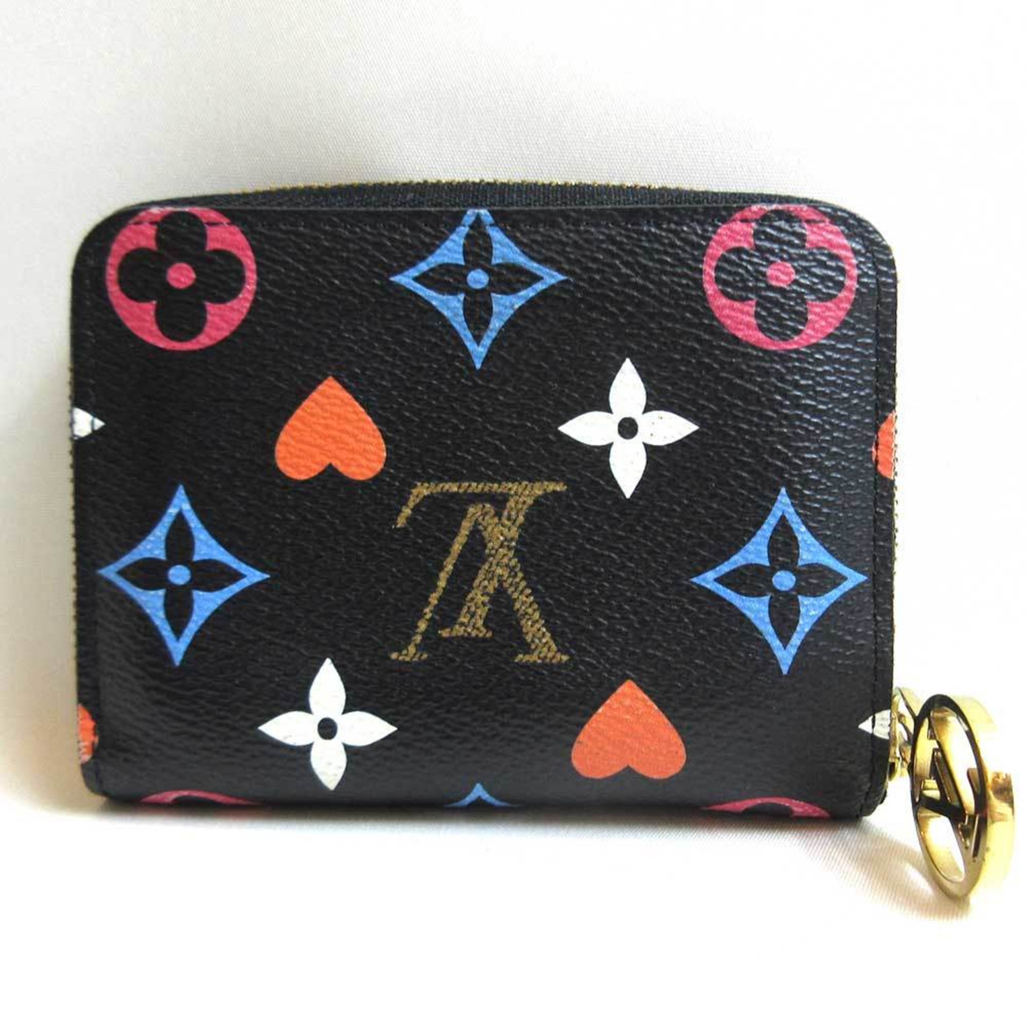 Louis Vuitton Wallet Monogram Multicolor Zippy Coin Purse Case M80305 Black Game On LOUIS VUITTON