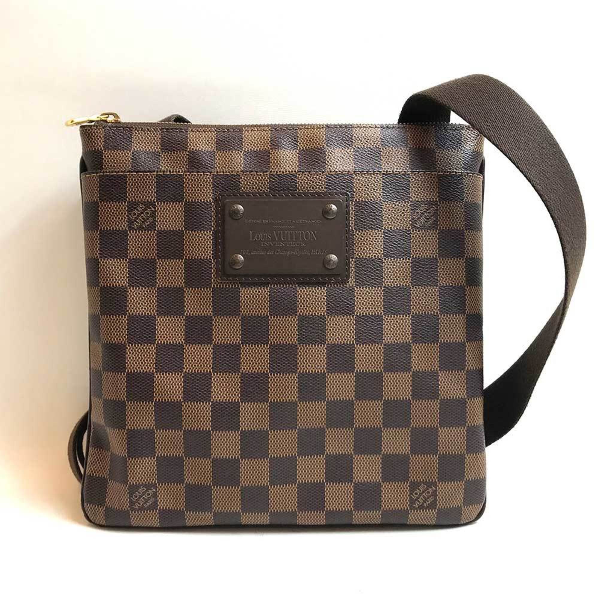 Louis Vuitton Pochette Plat Brooklyn Damier Shoulder Bag Square N41100 LOUISVUITTON