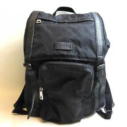 Gucci Bag GG Nylon Backpack Rucksack Black 510336 GUCCI