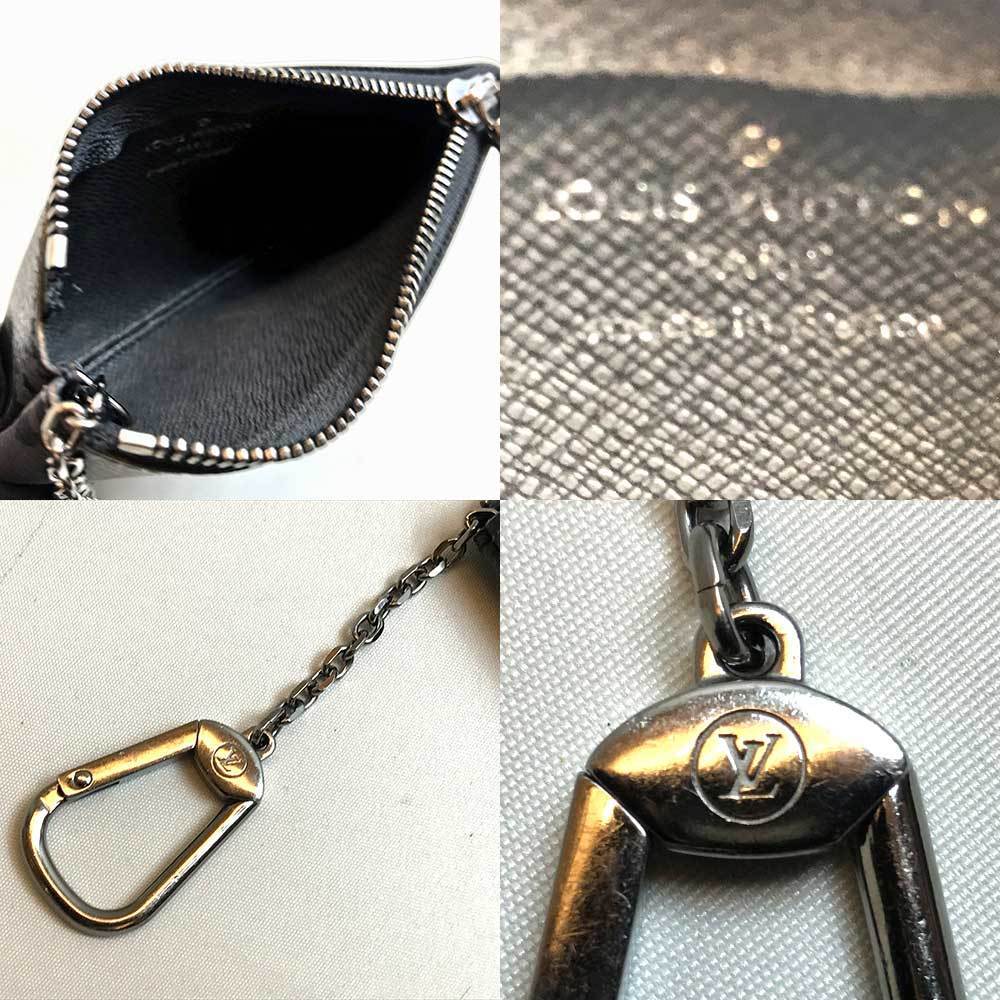 Louis Vuitton Coin Card Holder Monogram Eclipse Reverse Gray for Men