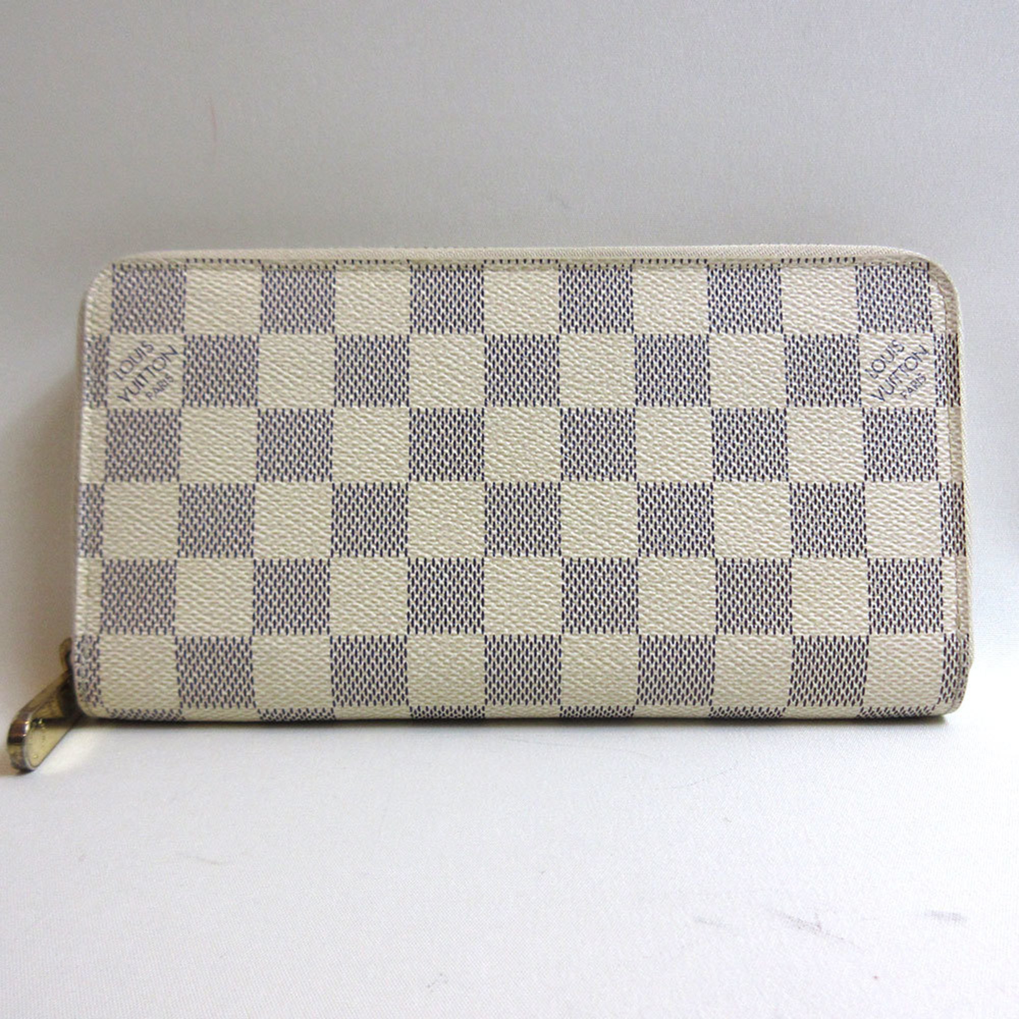 Louis Vuitton Zippy Damier Azur Long Wallet Round N60019 LOUISVUITTON