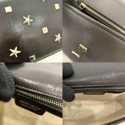 Jimmy Choo JIMMYCHOO Bag Chain Shoulder Black Pochette Star Square Studs Ladies Calf Leather