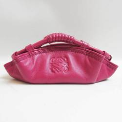 LOEWE Nappa Aire Coin Case Pink Leather