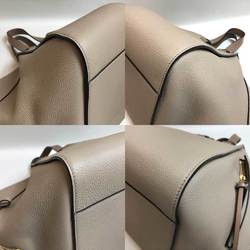 LOEWE Bag Shoulder Hand Hammock Small Leather Greige