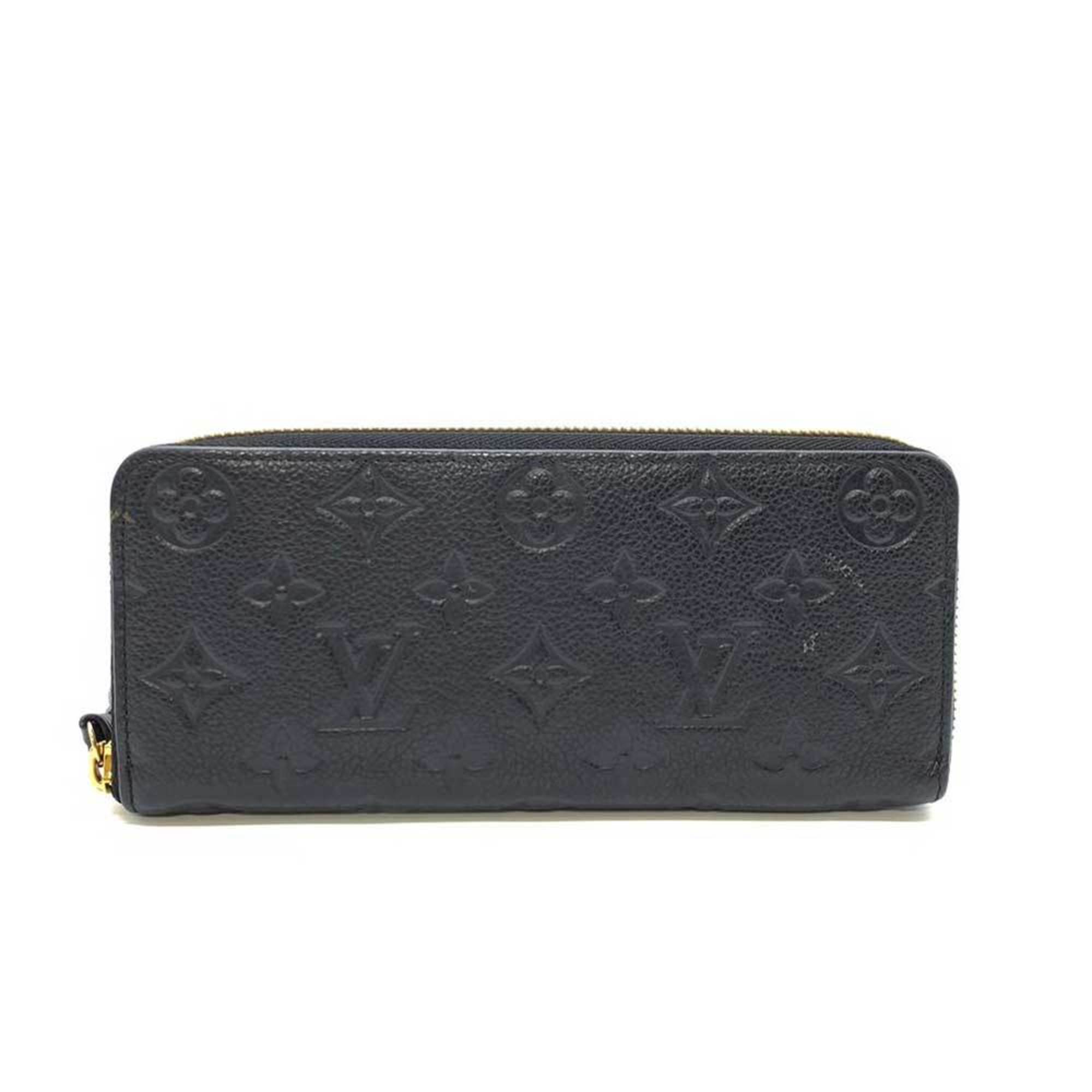 Louis Vuitton Wallet Portefeuille Clemence Noir Black Long Round Zip Ladies Monogram Empreinte Leather M60171 LOUISVUITTON