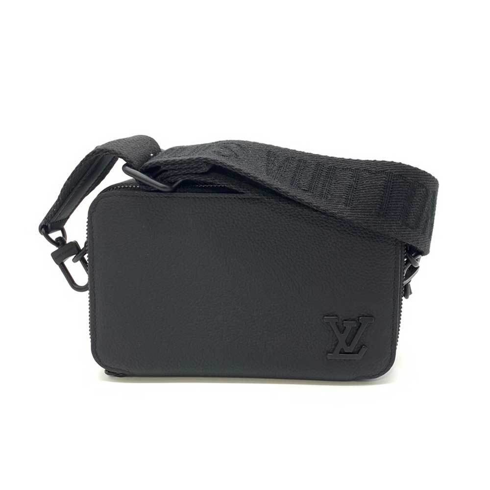 LOUIS VUITTON Louis Vuitton Alpha Wearable Leather Shoulder Bag M59161  Black Men's