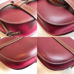 LOEWE Shoulder Bag Gate Dual Leather Bordeaux