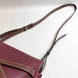 LOEWE Shoulder Bag Gate Dual Leather Bordeaux