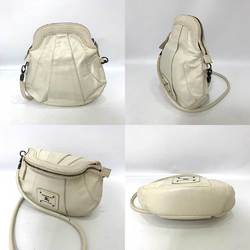 Burberry Bag Shoulder White Pochette Gourd Plate Horse Motif Blue Label Ladies Leather BURBERRY