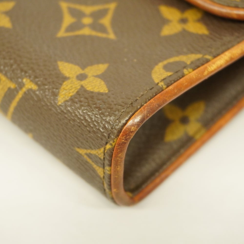 Auth Louis Vuitton Monogram Pochette Florantine M51855