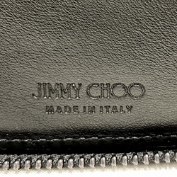 Jimmy Choo LAWRENCE YSN Star Studs Round Zipper Wallet Bifold Women's