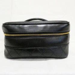 CHANEL Bicolore Lambskin Vanity Bag Handbag Ladies
