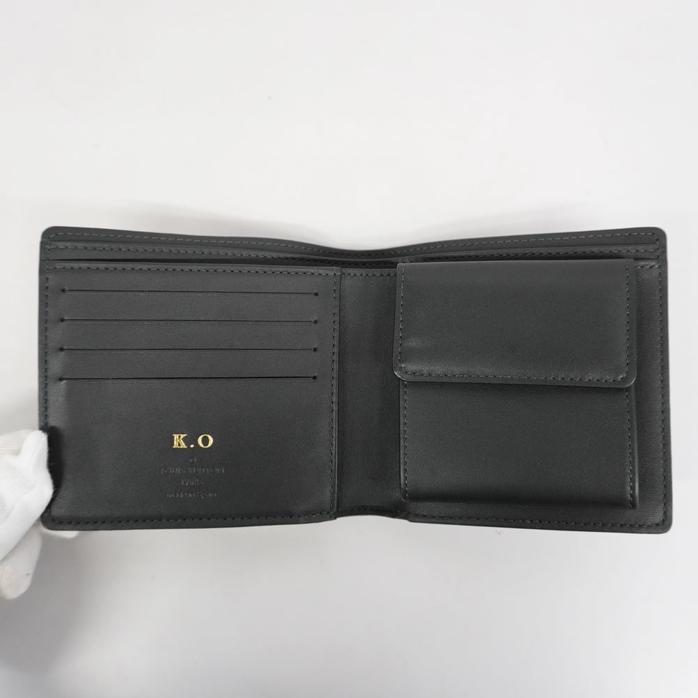 Zipper Wallet, Cobalt + Black