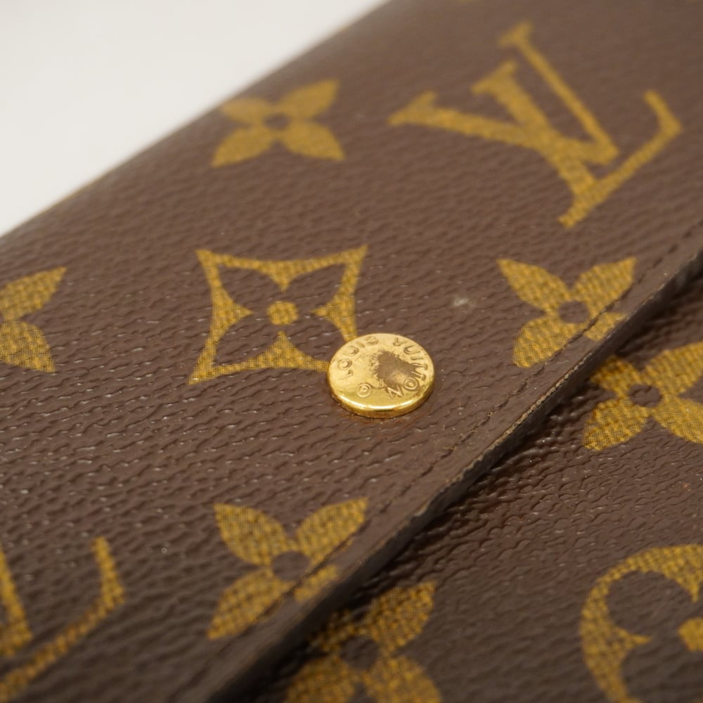 Auth Louis Vuitton Monogram Porto Tresor Etuy Papier M61202 Men,Women,Unisex  Wallet (tri-fold)