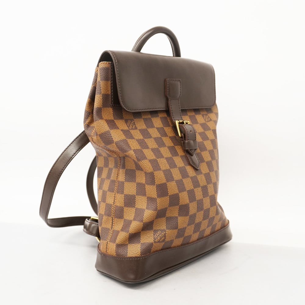 Auth Louis Vuitton Damier Soho N51132 Women's Backpack