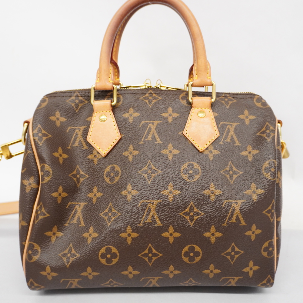 LOUIS VUITTON Monogram Speedy Bandouliere 25 2way Bag Brown M41113