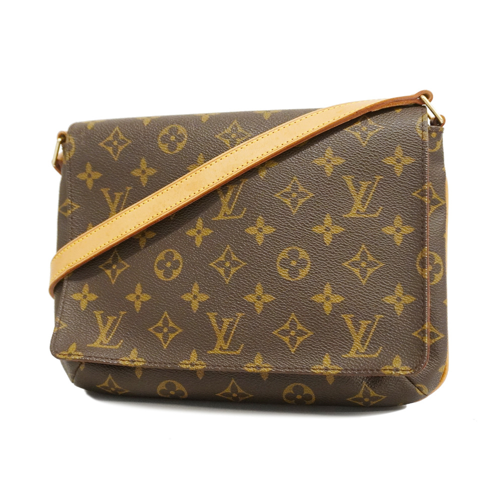 Brown Louis Vuitton Monogram Musette Tango Short Strap Shoulder Bag