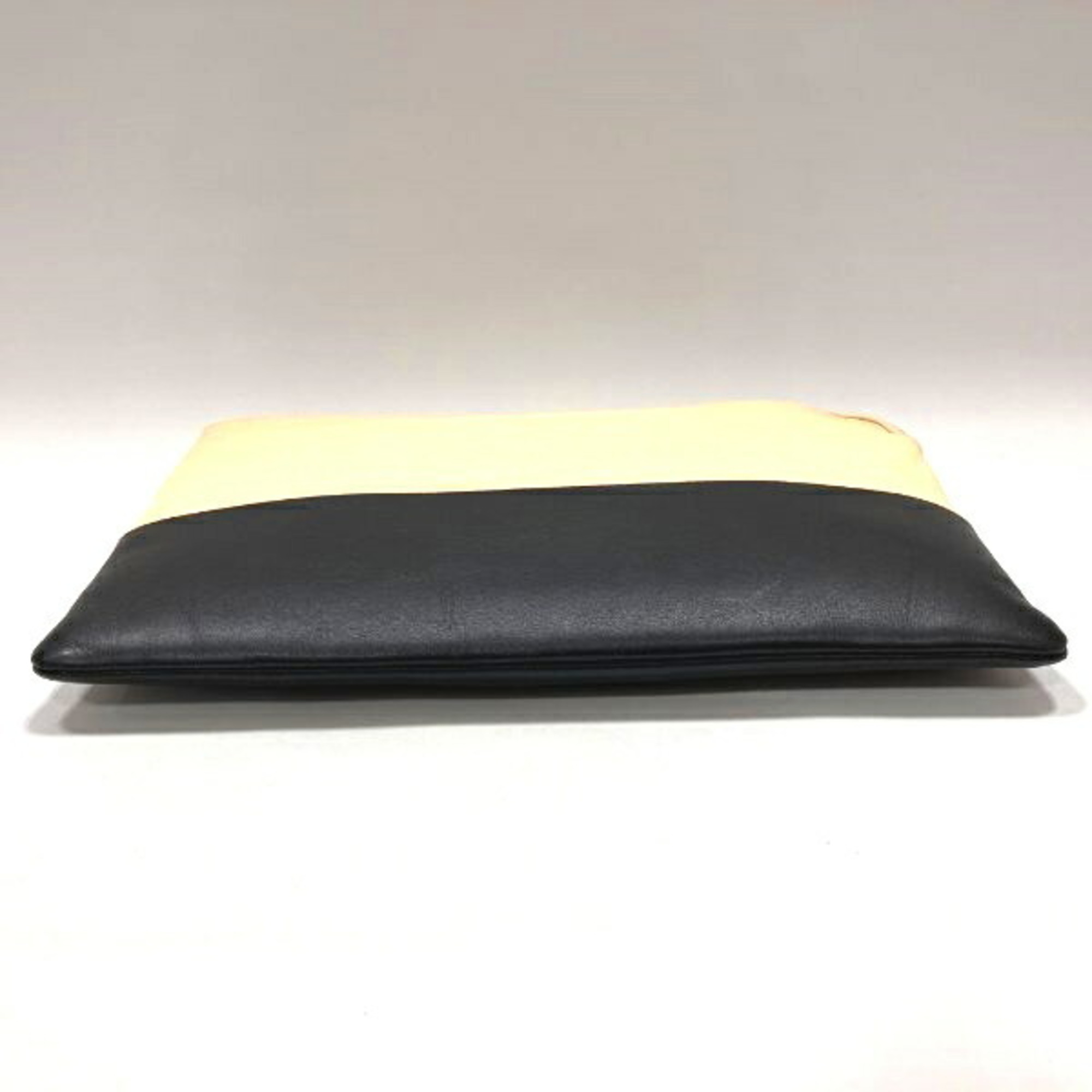 Celine CELINE bicolor leather bag clutch second unisex