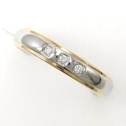 Seiko Jewelry PT900 K18YG Ring No. 9 Diamond Total Weight Approx. 4.1g