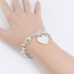 Tiffany Heart Tag Silver Bracelet Total Weight Approx. 34.6g 17.5cm Jewelry