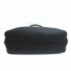 Salvatore Ferragamo Ferragamo Gancini Leather Black Bag Shoulder Handbag Ladies
