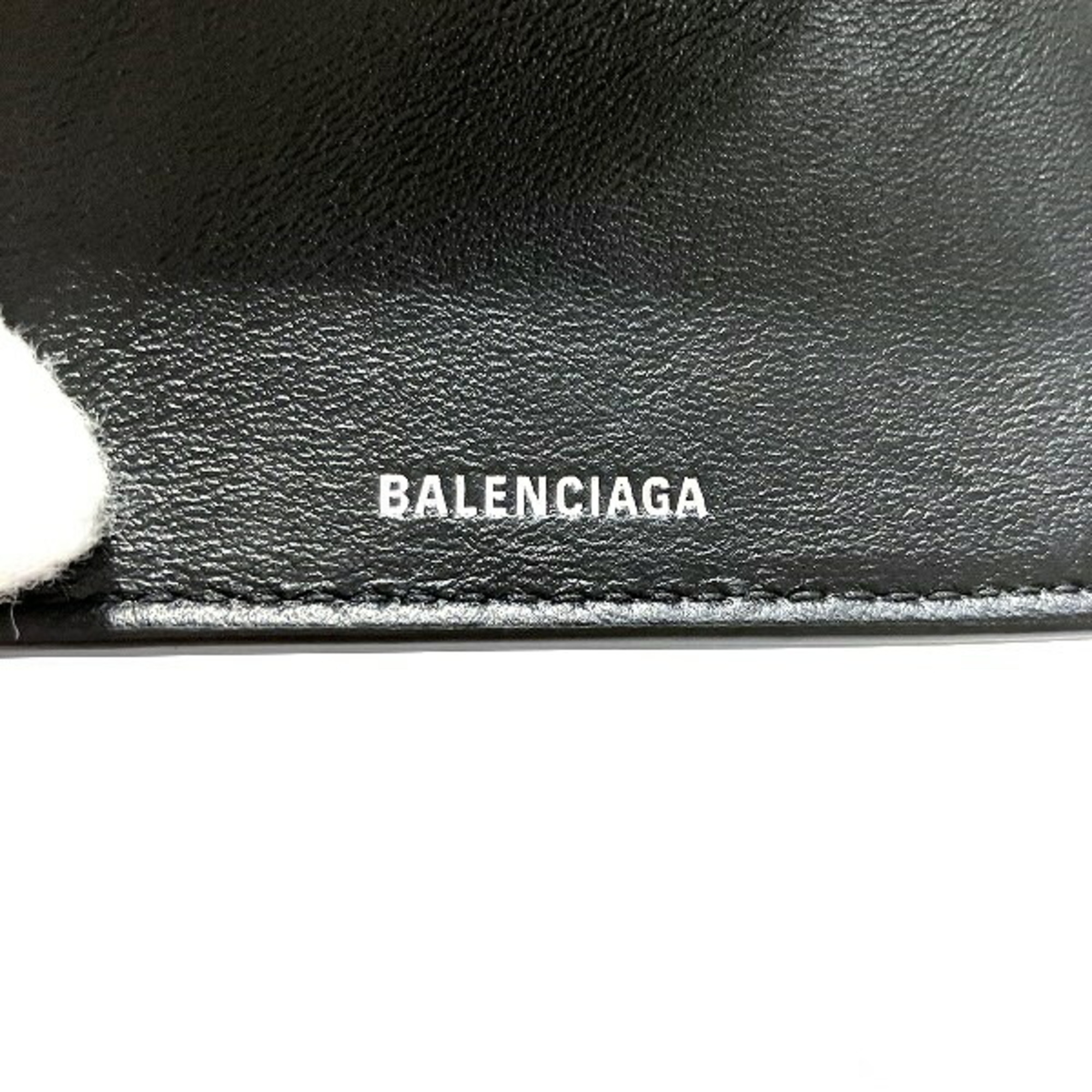 Balenciaga BB Logo Mini Wallet 601387 1LRIM 1000 Trifold Women's