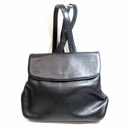 Bally black leather bag rucksack ladies
