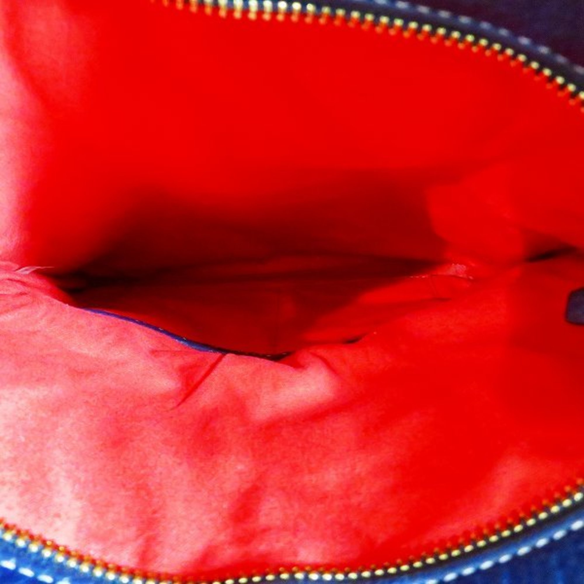 Tory Burch Magnetic Flap Type Navy Bag Shoulder Women's